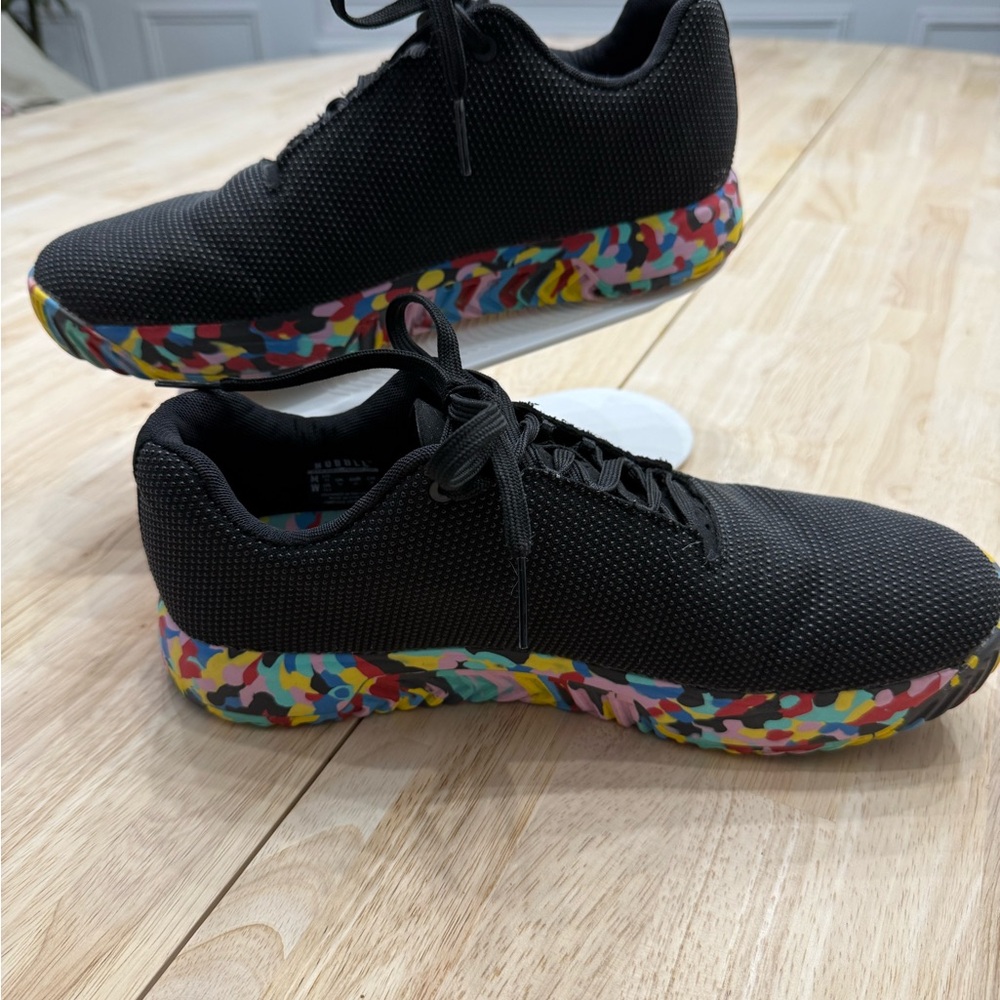 NOBULL Black Trainers with Colorful Sole - Picture 2 of 7